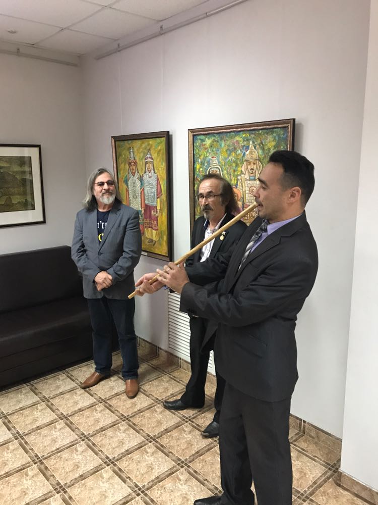 Открытие персональной выставки Фаниля Шаймухаметова в Ишимбайской картинной галерее 10 октября 2017 года
