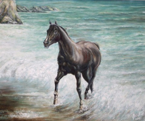 «Конь», Рауфат Нигматуллин, 2012, холст, масло