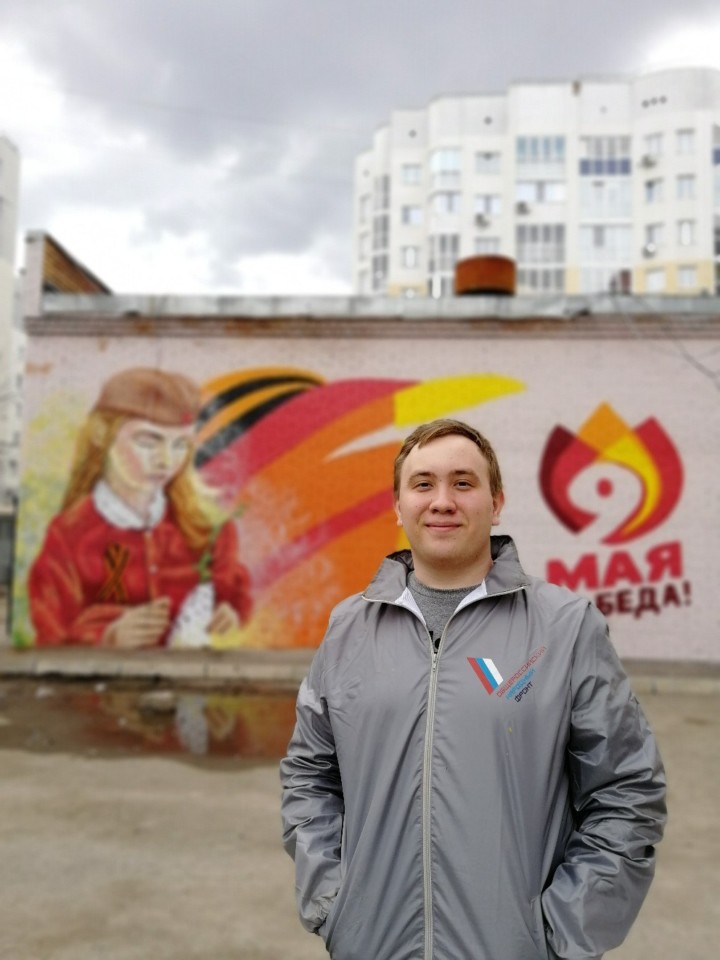 Акция «Наша Победа»: граффити от молодых башкирских художников Романа Фархутдинова и Виолетты Колосковой