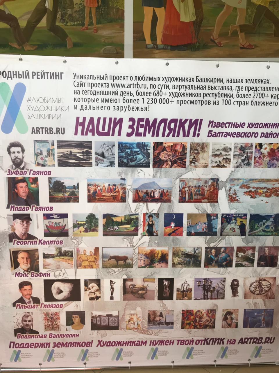 Проект «Любимые художники Башкирии» приехал в Балтачевский район!