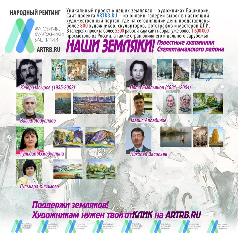 Художественный тур проекта «Любимые художники Башкирии» – встреча в селе Наумовка!