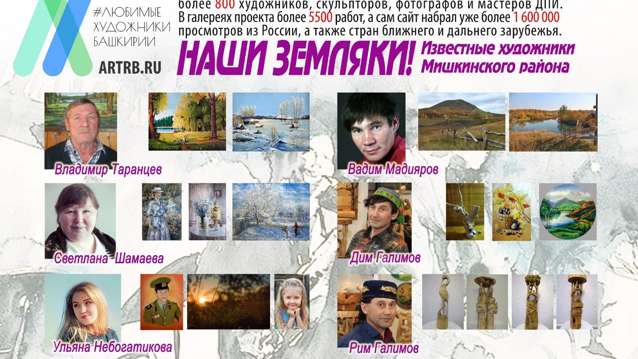 Художественный тур проекта «Любимые художники Башкирии» – встреча в селе Мишкино!