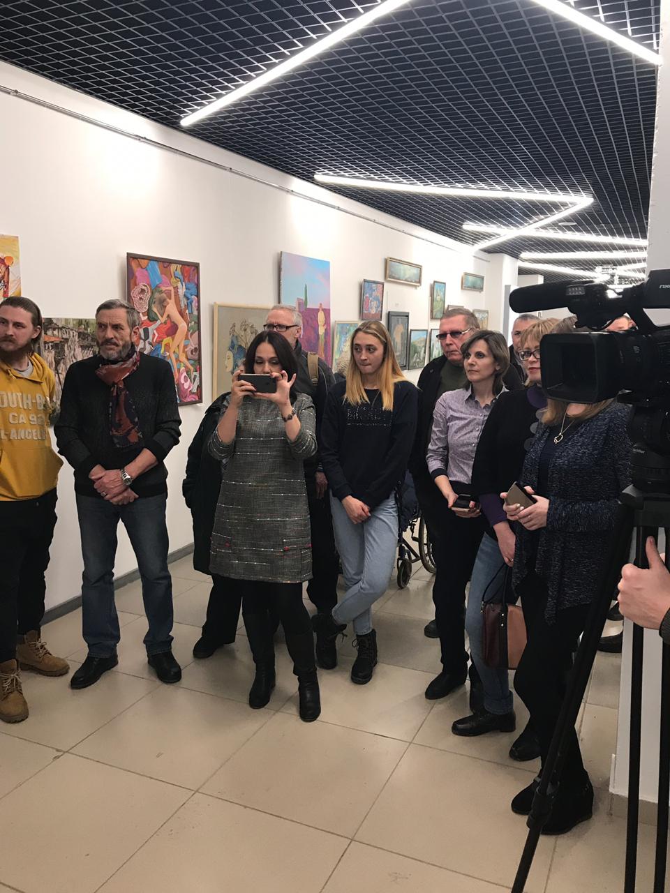На открытии отчетной выставки Творческого союза художников Башкирии