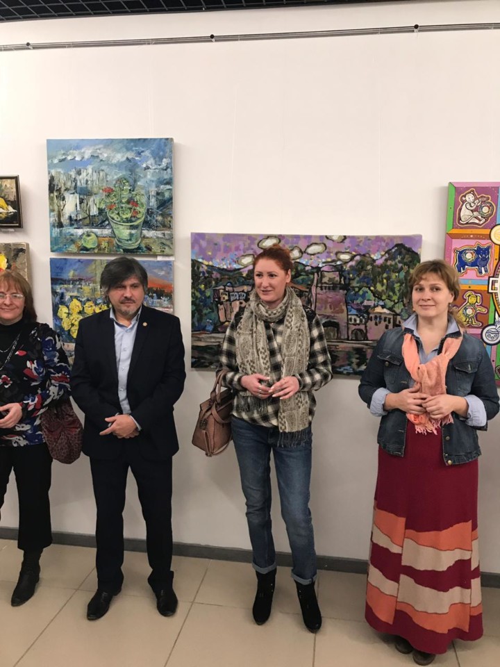 На открытии отчетной выставки Творческого союза художников Башкирии