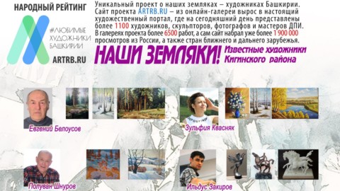 Художественный тур проекта «Любимые художники Башкирии» – встреча в Кигинском районе!