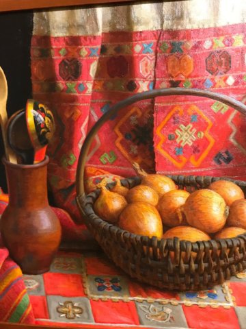 На открытии персональной выставки башкирского художника Рашита Хабирова