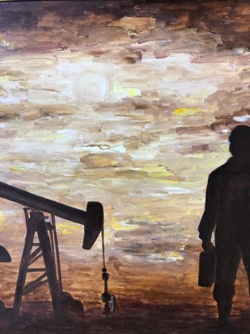Выставка работ художника-самородка Марселя Шайдуллина на форуме «Газ. Нефть. Технологии»