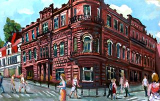 ART-очерки Татьяны Красновой: выставка «Мой город» художника Раиса Гаитова
