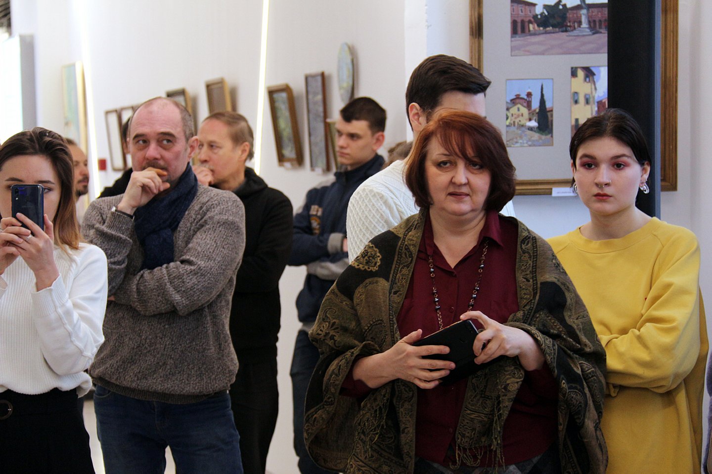 Открытие выставки «Взгляд»: художники Данис Ахметов, Лидия Кириллова и Артём Новосёлов