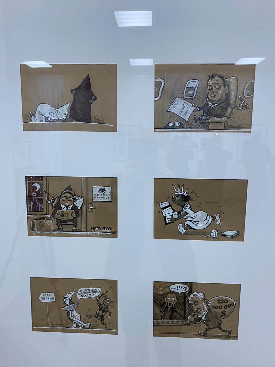 «Уфа гуляем»: открытие персональной выставки карикатуриста Камиля Бузыкаева