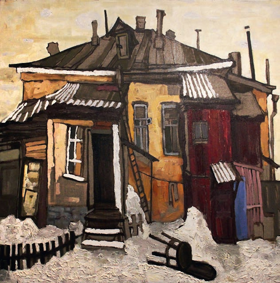 «Уфимский дворик», Олеся Глазьева, 2013, холст, масло