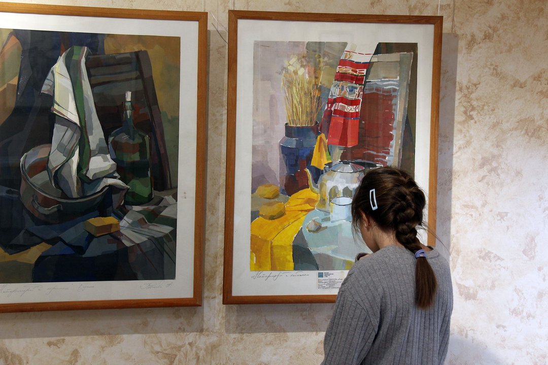 «Учитель - ученик»: персональная выставка работ художника Бориса Самосюка в Детской художественной школе №2