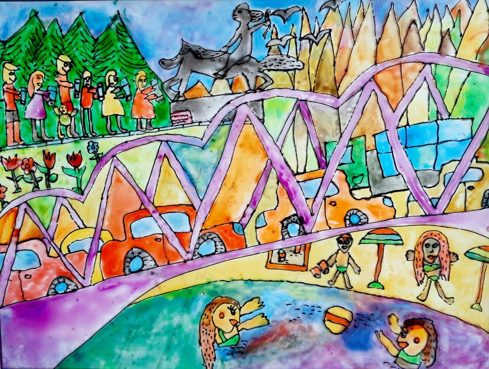 «В каждом рисунке солнце»: выставка детских рисунков, приуроченная к Году педагога и наставника